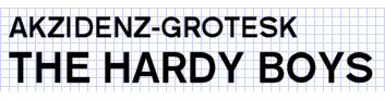 Akzidenz-Grotesk typeface sample