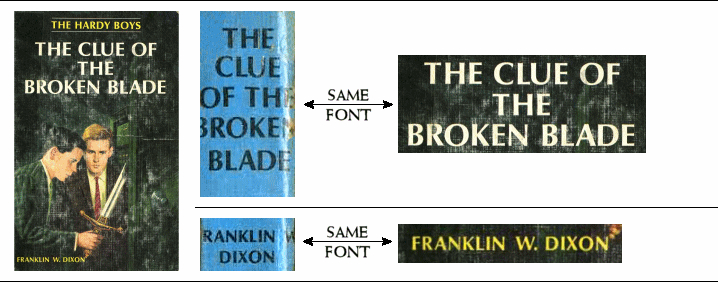 Comparison of spine and cover typefaces, volume 21, 2nd PC cover
