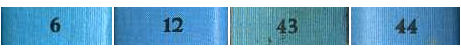 Examples of spine numbers set in Weiss